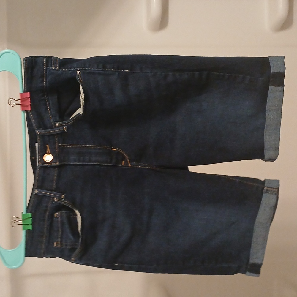 Bermuda Dark Wash Jean Shorts